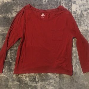 Orange relaxed long sleeved t